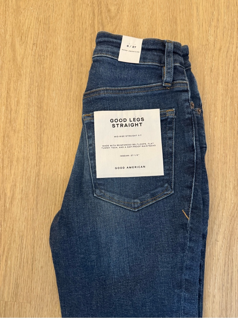 Good American Good Legs Straight Men's Jeans - Indigo Blue